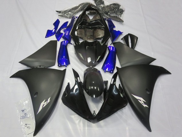 Comprare Carena Moto Yamaha YZF 1000 R1 2012-2014 - Nero Lucido Nero Opaco Blu