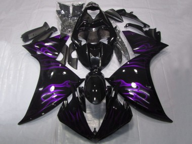 Comprare Carena Moto Yamaha YZF 1000 R1 2012-2014 - Nero Lucido Viola Fiamma