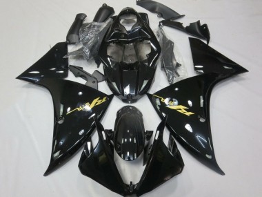 Comprare Carena Moto Yamaha YZF 1000 R1 2012-2014 - Nero Lucido Oro Decals