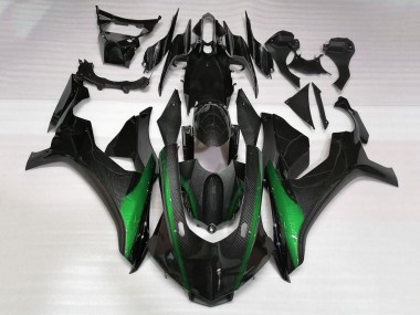 Comprare Carena Moto Yamaha YZF 1000 R1 2015-2019 - Falso Fibra di Carbonio Verde