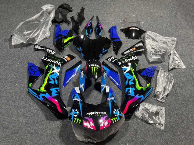 Comprare Carena Moto Yamaha YZF 1000 R1 2015-2019 - Nero Blu Rosa Verde Mostro ENEOS