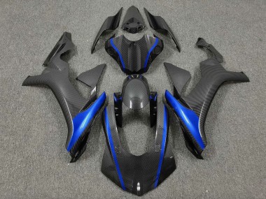 Comprare Carena Moto Yamaha YZF 1000 R1 2015-2019 - Falso Fibra di Carbonio Blu