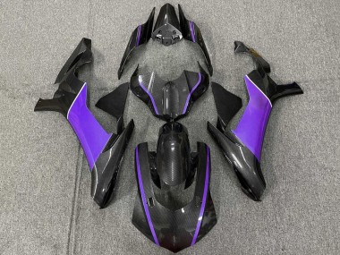 Comprare Carena Moto Yamaha YZF 1000 R1 2015-2019 - Falso Fibra di Carbonio Viola