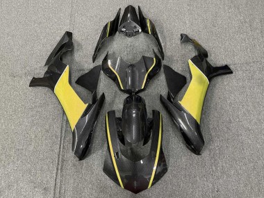 Comprare Carena Moto Yamaha YZF 1000 R1 2015-2019 - Falso Fibra di Carbonio Giallo