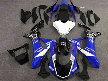 Comprare Carena Moto Yamaha YZF 1000 R1 2015-2019 - Blu Bianco Nero Lucido
