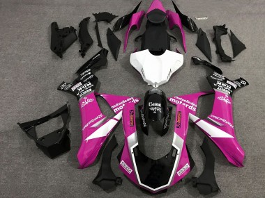 Comprare Carena Moto Yamaha YZF 1000 R1 2015-2019 - Rosa Bianco Nero Lucido