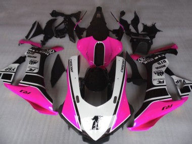 Comprare Carena Moto Yamaha YZF 1000 R1 2015-2019 - Rosa Bianco Nero Lucido Motul YSP