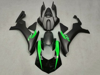 Comprare Carena Moto Yamaha YZF 1000 R1 2015-2019 - Nero Opaco Nero Lucido Verde