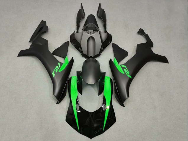 Comprare Carena Moto Yamaha YZF 1000 R1 2015-2019 - Nero Opaco Nero Lucido Verde