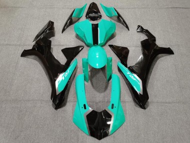 Comprare Carena Moto Yamaha YZF 1000 R1 2015-2019 - Turchese Blu Nero Lucido