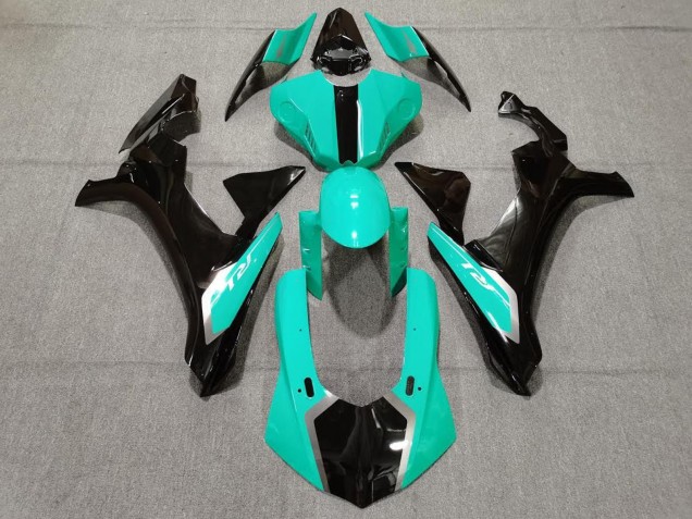 Comprare Carena Moto Yamaha YZF 1000 R1 2015-2019 - Turchese Blu Nero Lucido