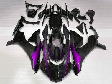 Comprare Carena Moto Yamaha YZF 1000 R1 2020-2025 - Falso Fibra di Carbonio Viola Banda