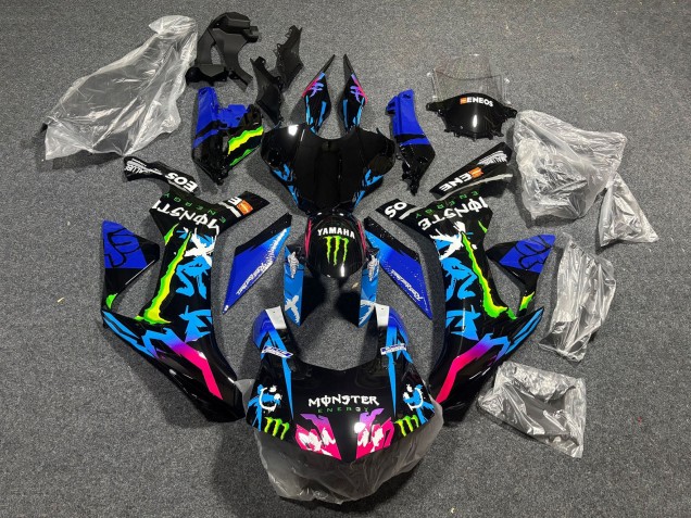 Comprare Carena Moto Yamaha YZF 1000 R1 2020-2025 - Nero Blu Rosa Mostro