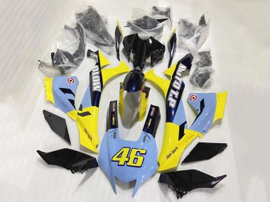 Comprare Carena Moto Yamaha YZF 1000 R1 2020-2025 - Blu Giallo Nero Lucido Moto T.P 46