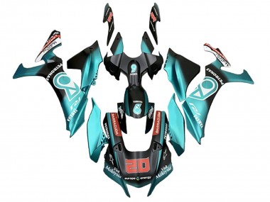Comprare Carena Moto Yamaha YZF 1000 R1 2020-2025 - Turchese Blu Nero Opaco Petronas