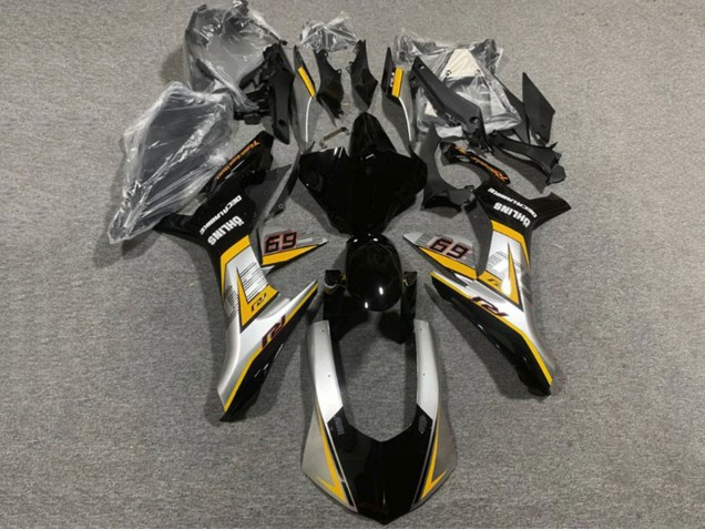 Comprare Carena Moto Yamaha YZF 1000 R1 2020-2025 - Argento Giallo Nero Lucido