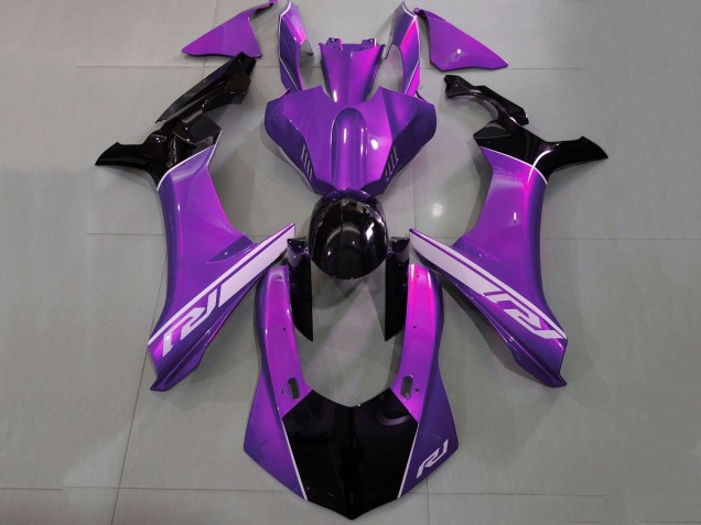Comprare Carena Moto Yamaha YZF 1000 R1 2020-2025 - Viola Argento Nero Lucido