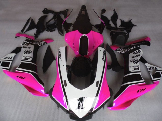 Comprare Carena Moto Yamaha YZF 1000 R1 2020-2025 - Rosa Bianco Nero Lucido