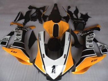 Comprare Carena Moto Yamaha YZF 1000 R1 2020-2025 - Arancia Bianco Nero