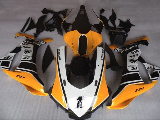 Comprare Carena Moto Yamaha YZF 1000 R1 2020-2025 - Arancia Bianco Nero