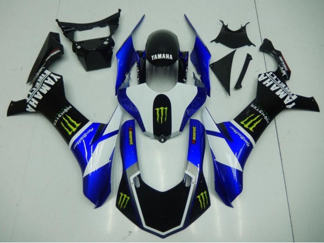 Comprare Carena Moto Yamaha YZF 1000 R1 2020-2025 - Blu Bianco Nero Verde Mostro