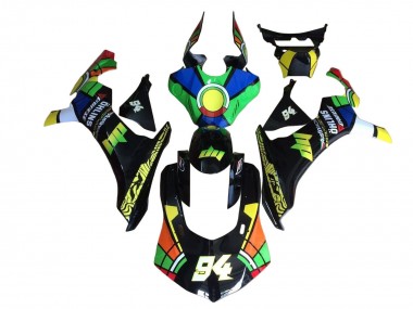 Comprare Carena Moto Yamaha YZF 1000 R1 2020-2025 - Blu Verde Giallo Rosso Nero Ruota dei Colori 94