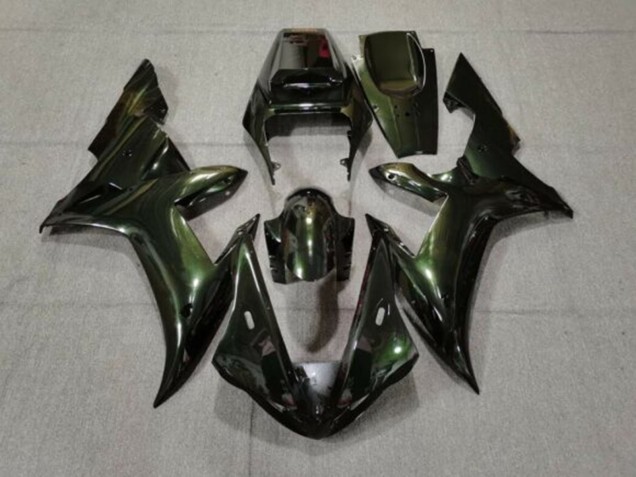 Comprare Carena Moto Yamaha YZF 1000 R1 2002-2003 - Verde Scuro Camaleonte
