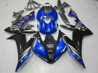 Comprare Carena Moto Yamaha YZF 1000 R1 2004-2006 - Blu Bianco Argento Nero GYTR Yamalube Dunlop