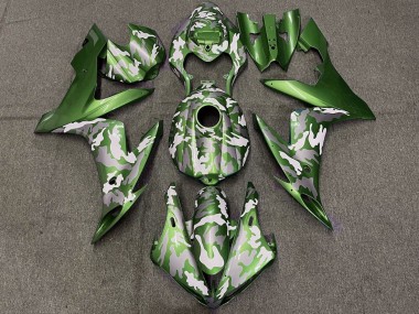 Comprare Carena Moto Yamaha YZF 1000 R1 2004-2006 - Verde Bianco Grigio Camouflage