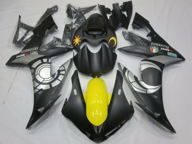 Comprare Carena Moto Yamaha YZF 1000 R1 2004-2006 - Nero Opaco Argento Giallo