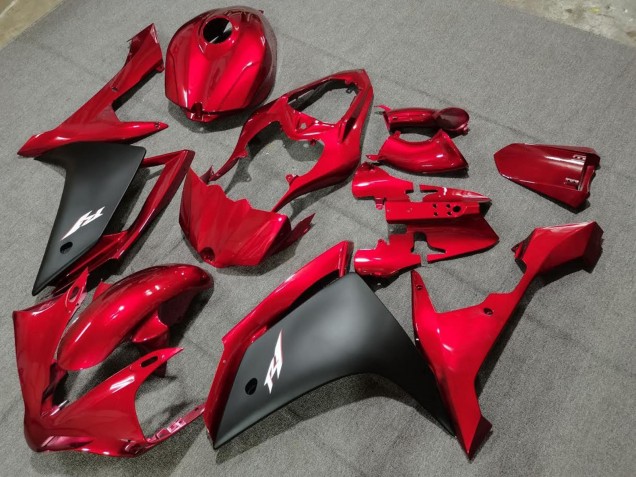 Comprare Carena Moto Yamaha YZF 1000 R1 2004-2006 - Rosso Nero Opaco