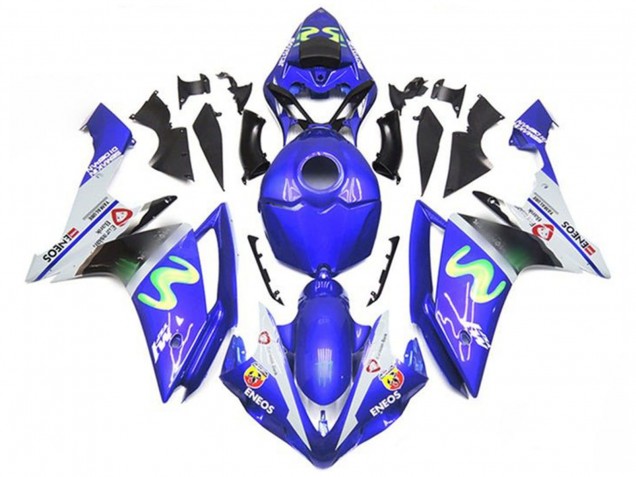 Comprare Carena Moto Yamaha YZF 1000 R1 2007-2008 - Blu Bianco Verde ENEOS