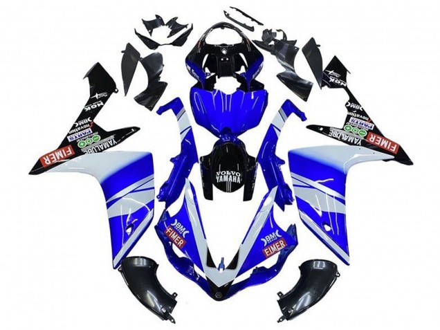 Comprare Carena Moto Yamaha YZF 1000 R1 2007-2008 - Blu Bianco Nero Volvo Fimer Yamalube