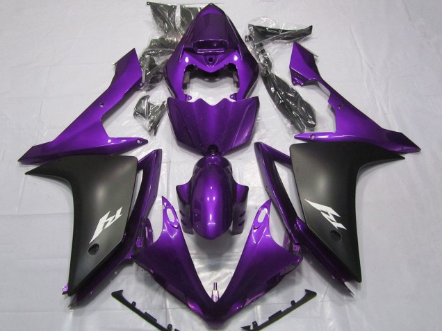 Comprare Carena Moto Yamaha YZF 1000 R1 2007-2008 - Viola Nero Opaco