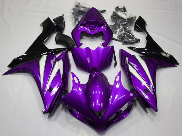 Comprare Carena Moto Yamaha YZF 1000 R1 2007-2008 - Viola Bianco Nero