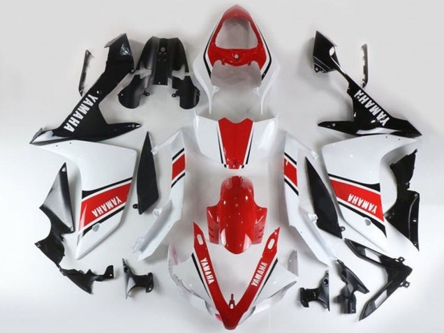 Comprare Carena Moto Yamaha YZF 1000 R1 2007-2008 - Bianco Rosso Nero Banda