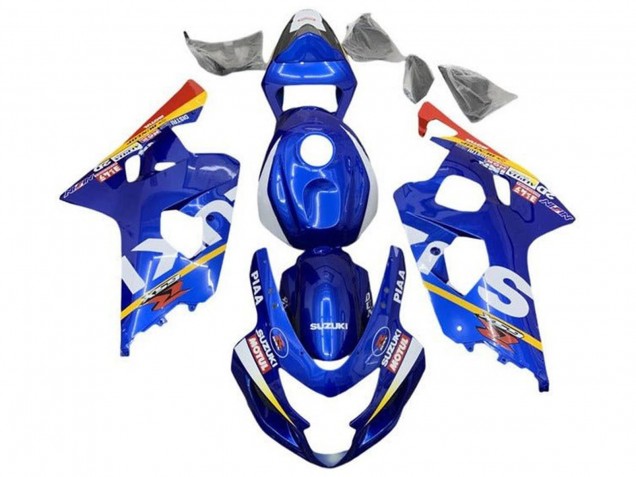 Comprare Carena Moto Suzuki GSXR 600 / GSXR 750 2004-2005 - Blu Bianco Giallo Rosso
