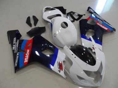 Comprare Carena Moto Suzuki GSXR 600 / GSXR 750 2004-2005 - Bianco Blu Rosso Nero Motul