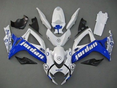 Comprare Carena Moto Suzuki GSXR 600 / GSXR 750 2006-2007 - Bianco Blu Jordan