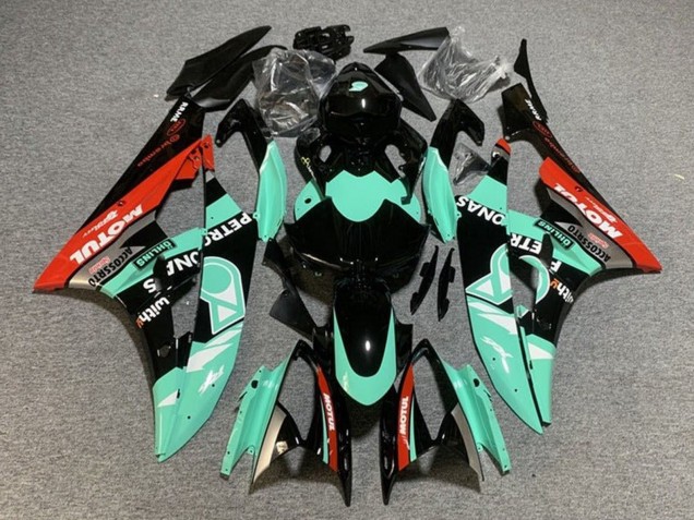 Comprare Carena Moto Yamaha YZF R6 2006-2007 - Verde Chiaro Rosso Nero Petronas Motul