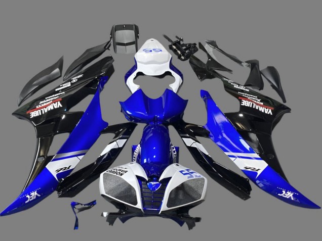 Comprare Carena Moto Yamaha YZF R6 2006-2007 - Bianco Blu Nero Lucido Yamalube