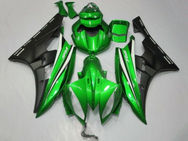 Comprare Carena Moto Yamaha YZF R6 2006-2007 - Verde Bianco Nero Opaco