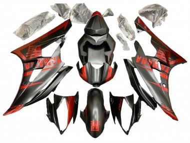 Comprare Carena Moto Yamaha YZF R6 2006-2007 - Rosso Nero Opaco