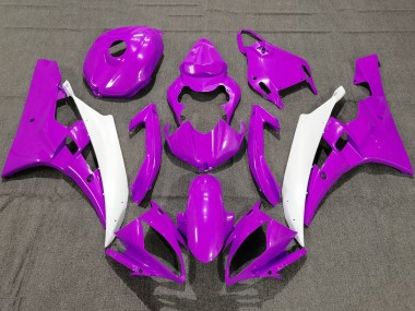 Comprare Carena Moto Yamaha YZF R6 2006-2007 - Viola Bianco