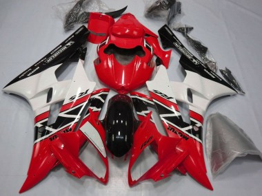 Comprare Carena Moto Yamaha YZF R6 2006-2007 - Rosso Bianco Nero Lucido Michelin Motul
