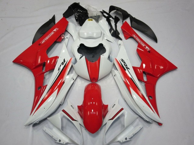 Comprare Carena Moto Yamaha YZF R6 2006-2007 - Bianco Rosso