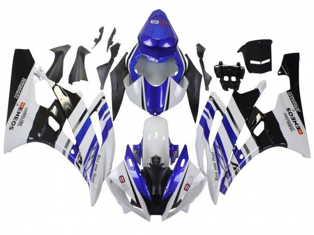 Comprare Carena Moto Yamaha YZF R6 2006-2007 - Bianco Blu Nero ENEOS Yamalube