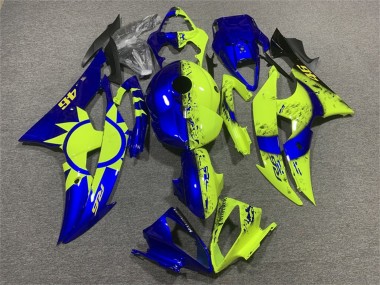 Comprare Carena Moto Yamaha YZF R6 2008-2016 - Blu Neon Giallo 46