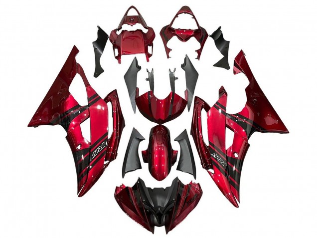 Comprare Carena Moto Yamaha YZF R6 2008-2016 - Rosso Nero Banda