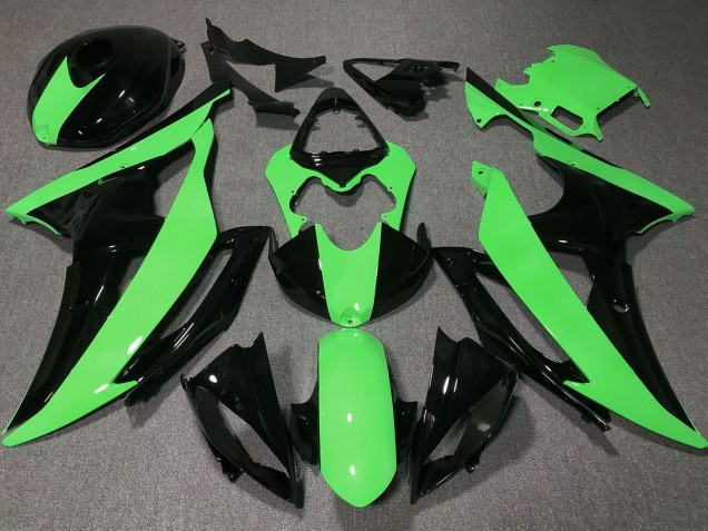 Comprare Carena Moto Yamaha YZF R6 2008-2016 - Verde Nero Lucido